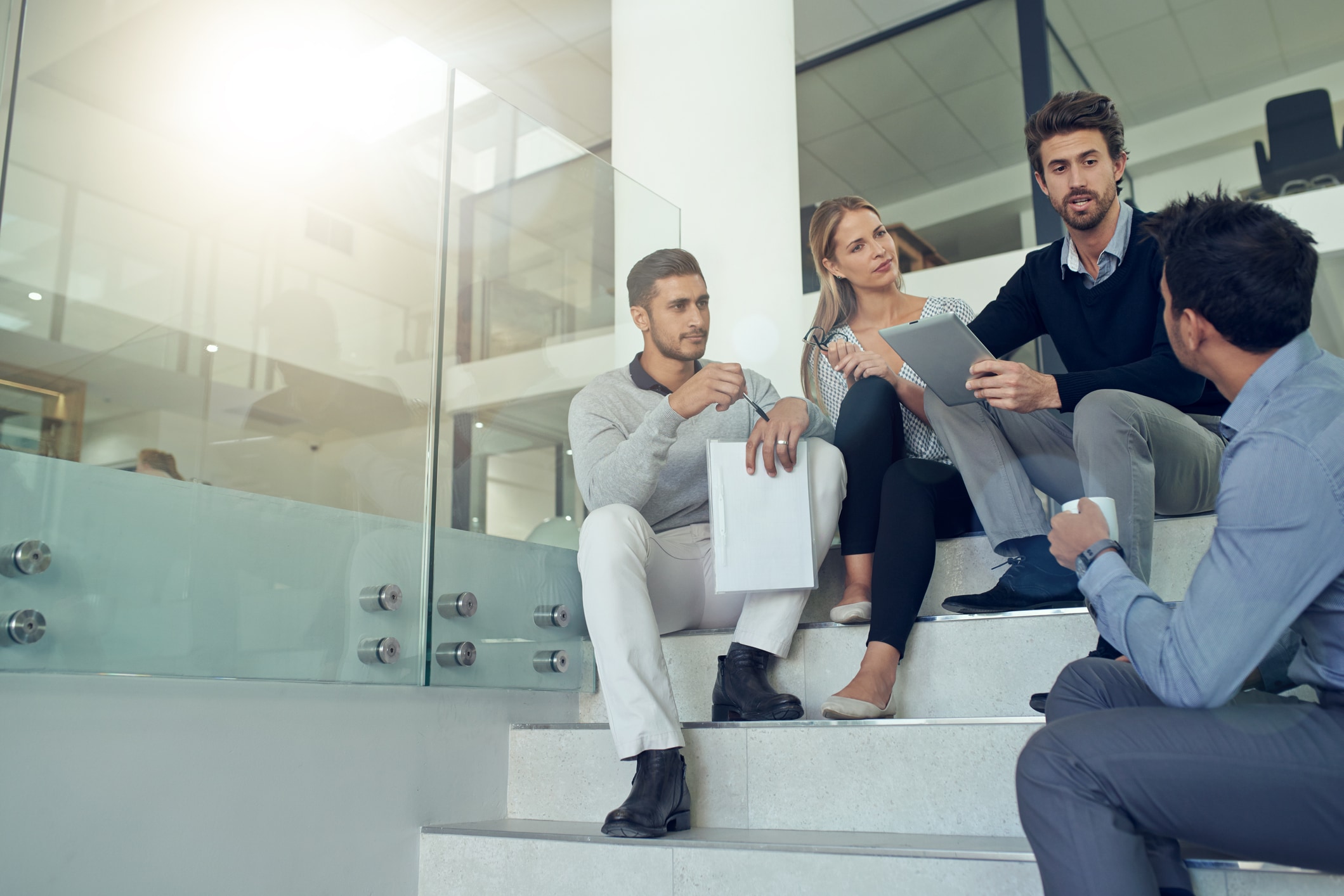 portrait of a group of business people